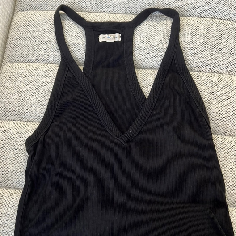 Urban Outfitters Super Soft Black V Neck Racerback Tank